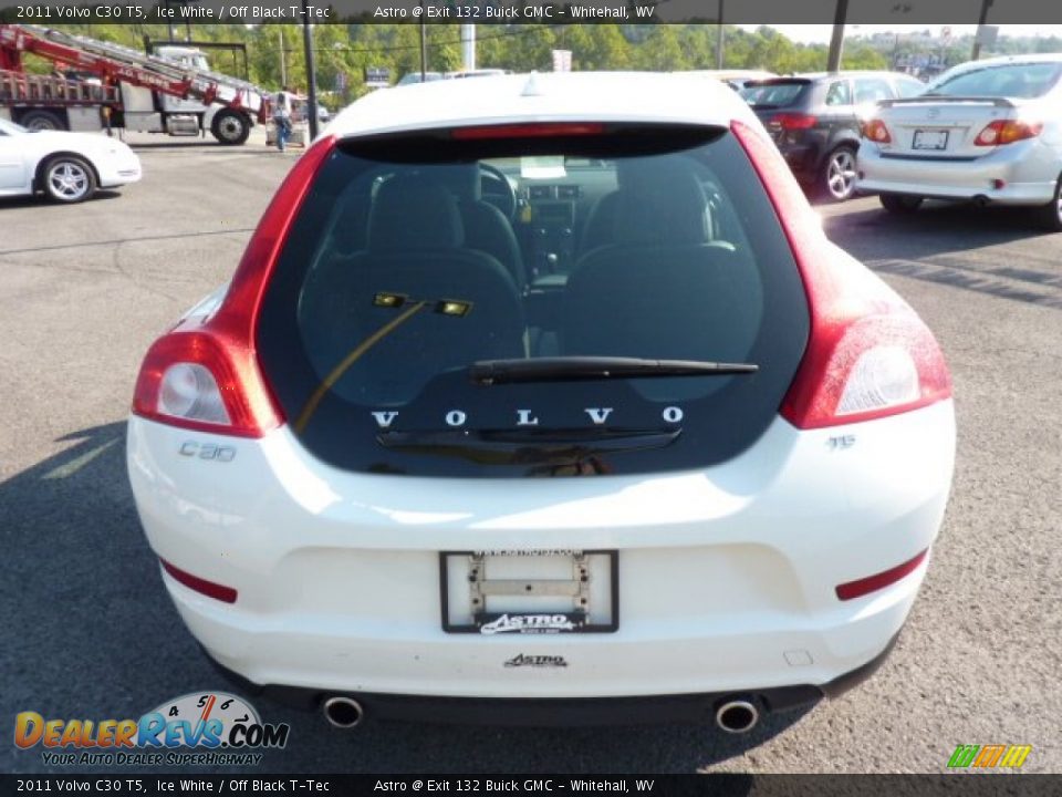2011 Volvo C30 T5 Ice White / Off Black T-Tec Photo #6