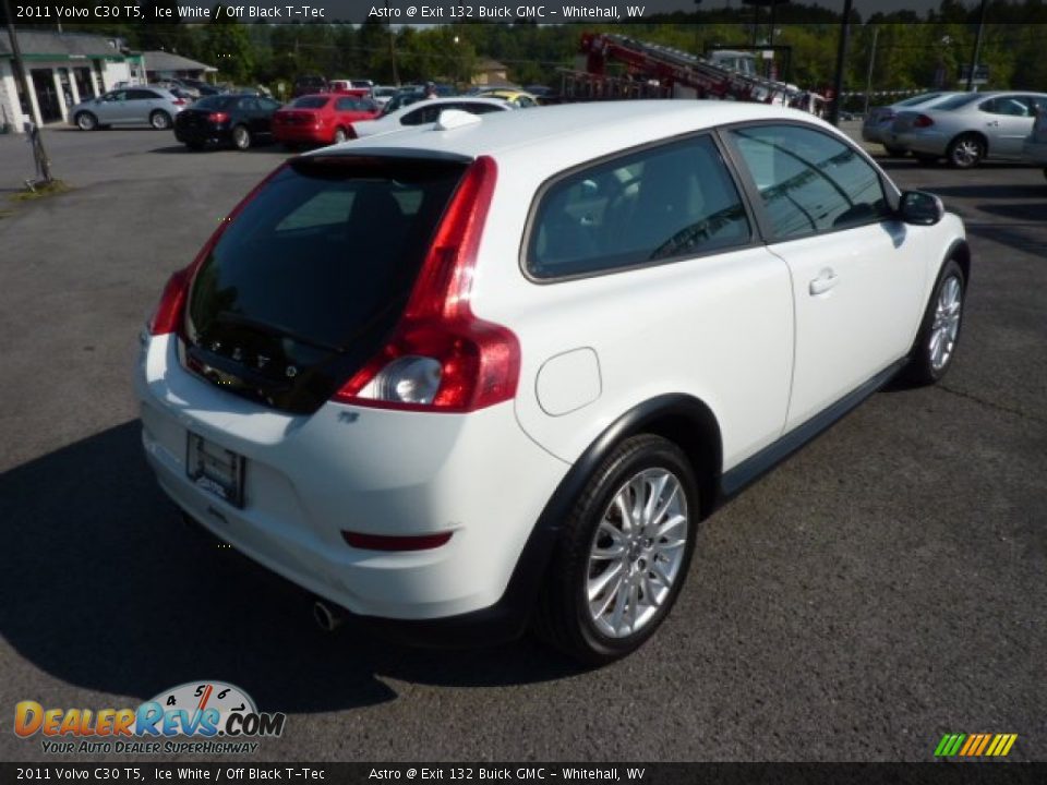 2011 Volvo C30 T5 Ice White / Off Black T-Tec Photo #7