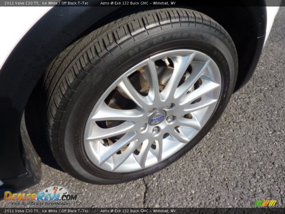 2011 Volvo C30 T5 Ice White / Off Black T-Tec Photo #9