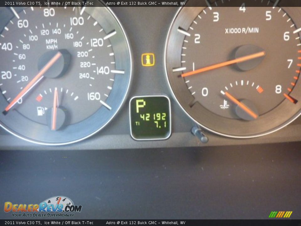 2011 Volvo C30 T5 Ice White / Off Black T-Tec Photo #20