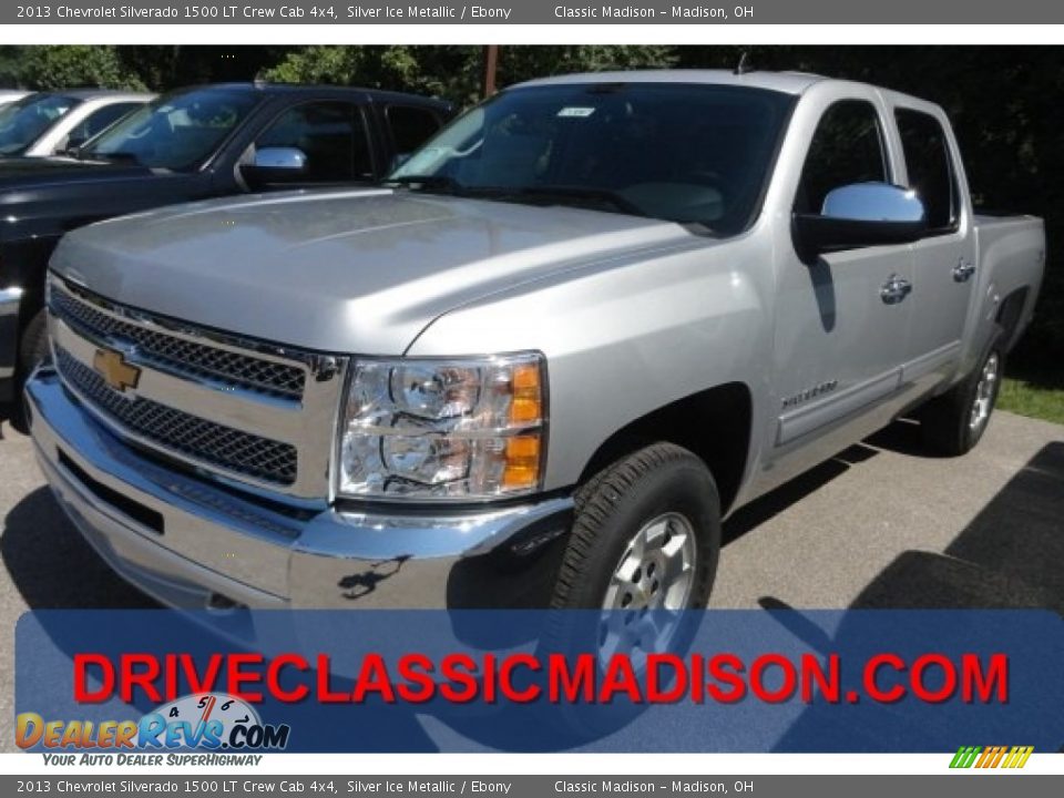 2013 Chevrolet Silverado 1500 LT Crew Cab 4x4 Silver Ice Metallic / Ebony Photo #1