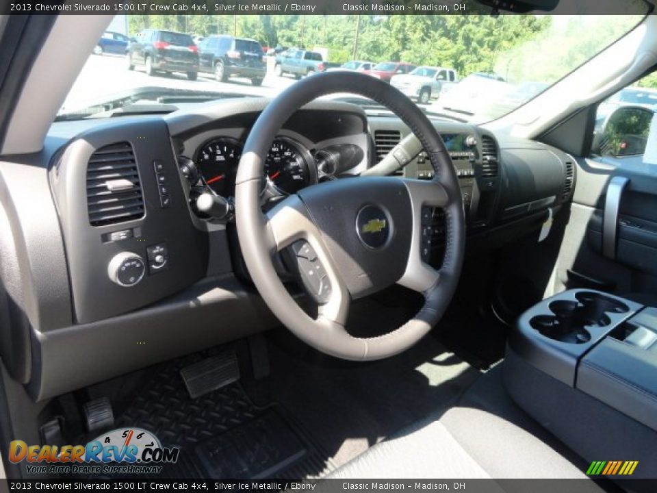 2013 Chevrolet Silverado 1500 LT Crew Cab 4x4 Silver Ice Metallic / Ebony Photo #6