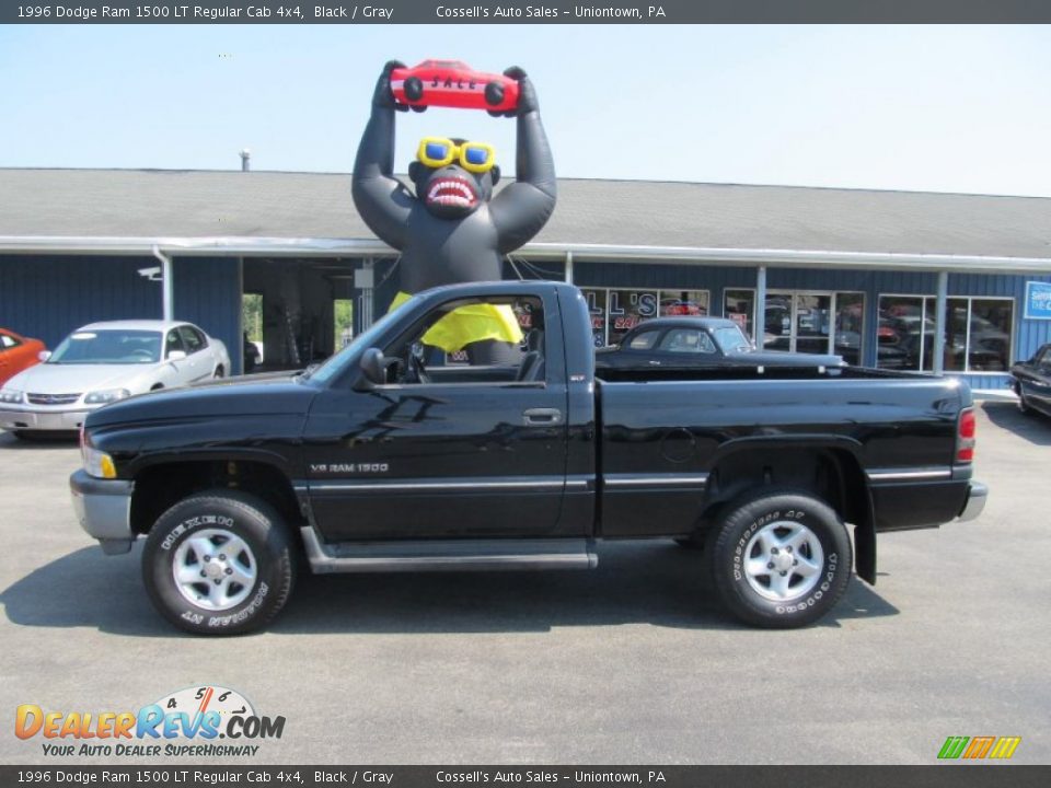 Black 1996 Dodge Ram 1500 LT Regular Cab 4x4 Photo #2