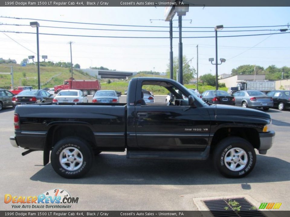 1996 Dodge Ram 1500 LT Regular Cab 4x4 Black / Gray Photo #6