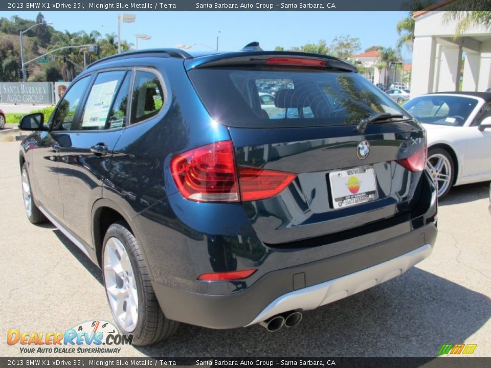 2013 BMW X1 xDrive 35i Midnight Blue Metallic / Terra Photo #3