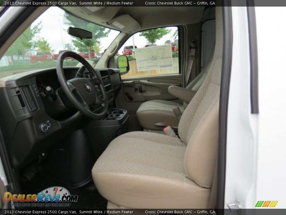 2013 Chevrolet Express 2500 Cargo Van Summit White / Medium Pewter Photo #10