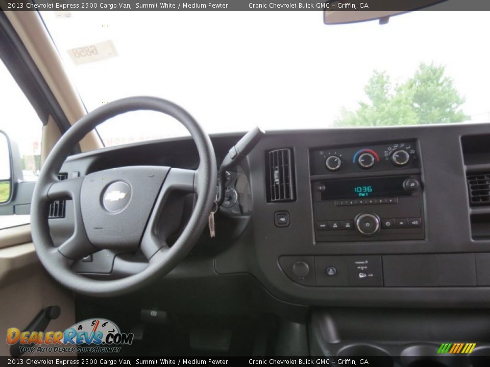 2013 Chevrolet Express 2500 Cargo Van Summit White / Medium Pewter Photo #15