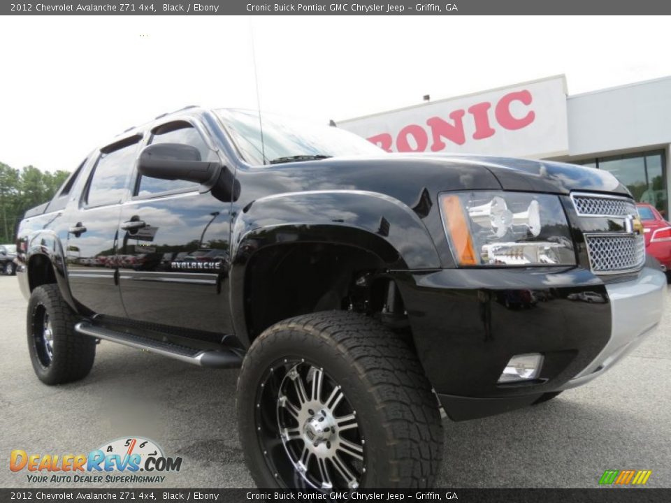 2012 Chevrolet Avalanche Z71 4x4 Black / Ebony Photo #1