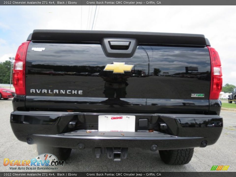 2012 Chevrolet Avalanche Z71 4x4 Black / Ebony Photo #6