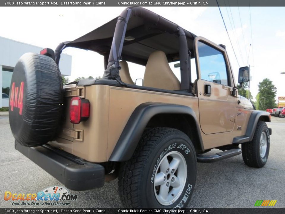 Desert Sand Pearl 2000 Jeep Wrangler Sport 4x4 Photo #7