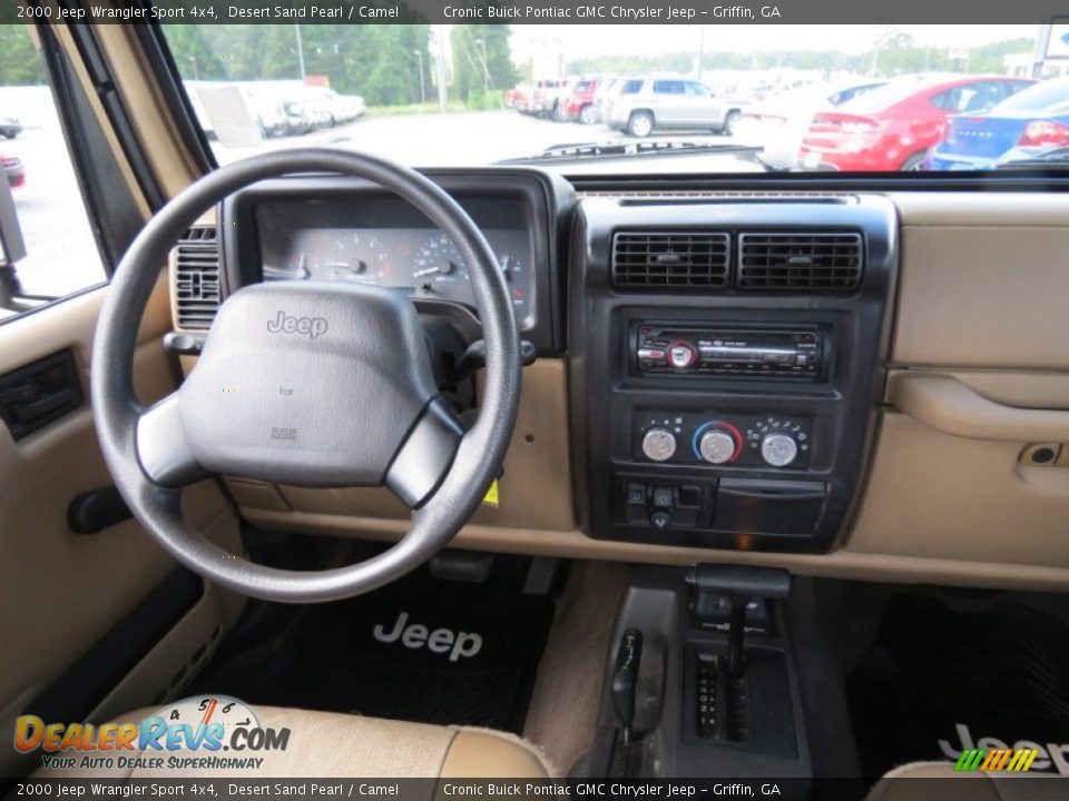 Dashboard of 2000 Jeep Wrangler Sport 4x4 Photo #14