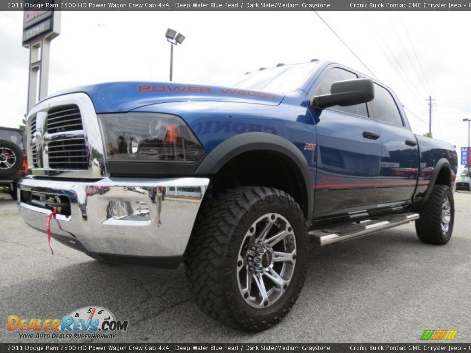 2011 Dodge Ram 2500 HD Power Wagon Crew Cab 4x4 Deep Water Blue Pearl / Dark Slate/Medium Graystone Photo #3