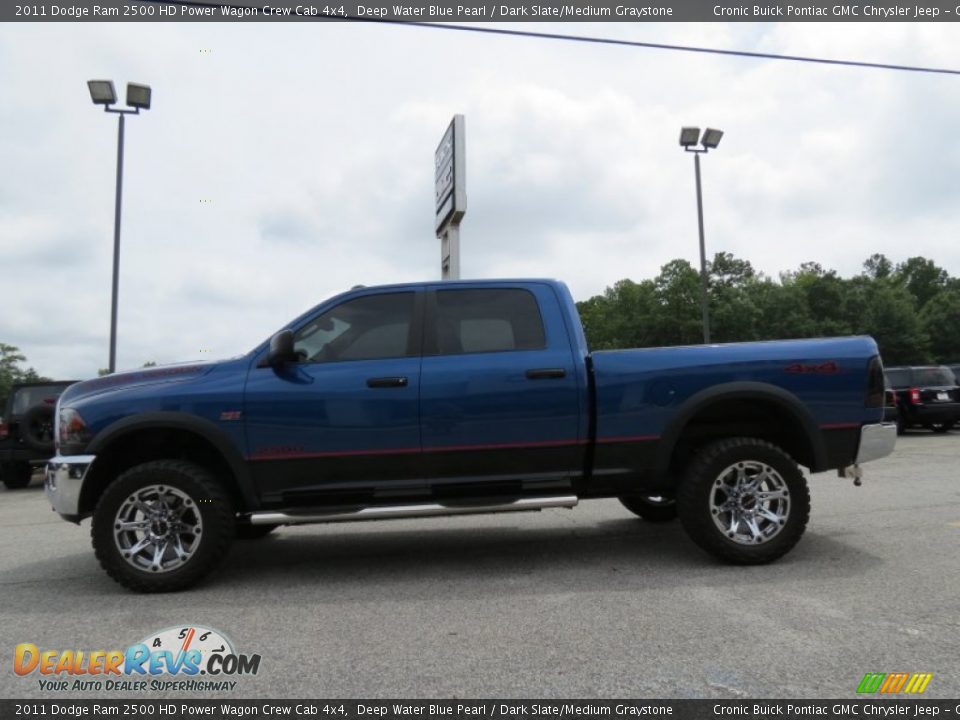 2011 Dodge Ram 2500 HD Power Wagon Crew Cab 4x4 Deep Water Blue Pearl / Dark Slate/Medium Graystone Photo #4