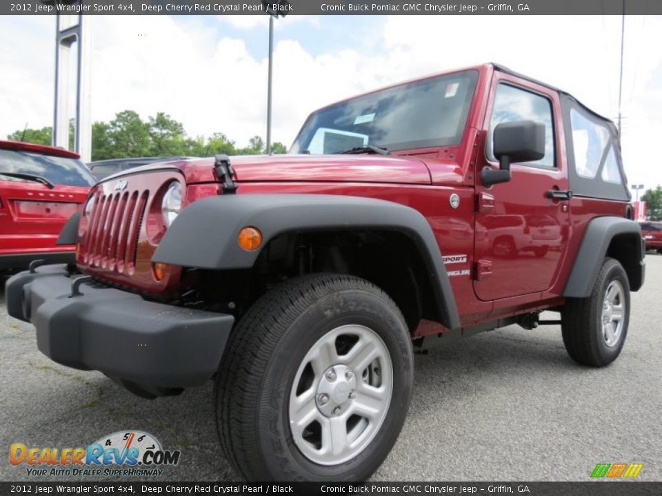 2012 Jeep Wrangler Sport 4x4 Deep Cherry Red Crystal Pearl / Black Photo #3