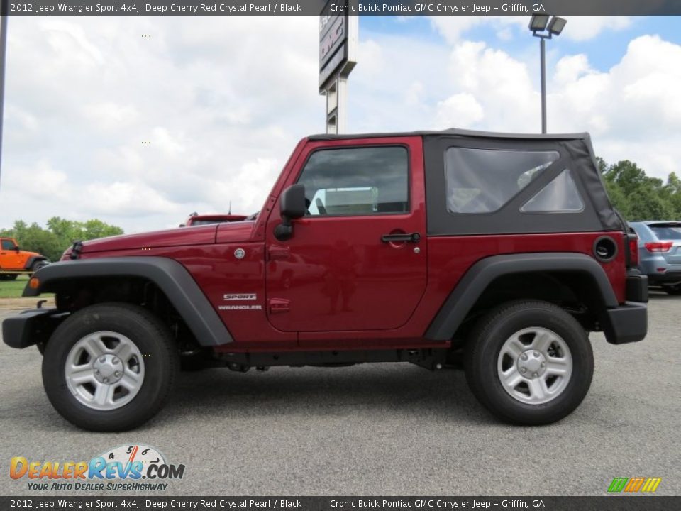 2012 Jeep Wrangler Sport 4x4 Deep Cherry Red Crystal Pearl / Black Photo #4