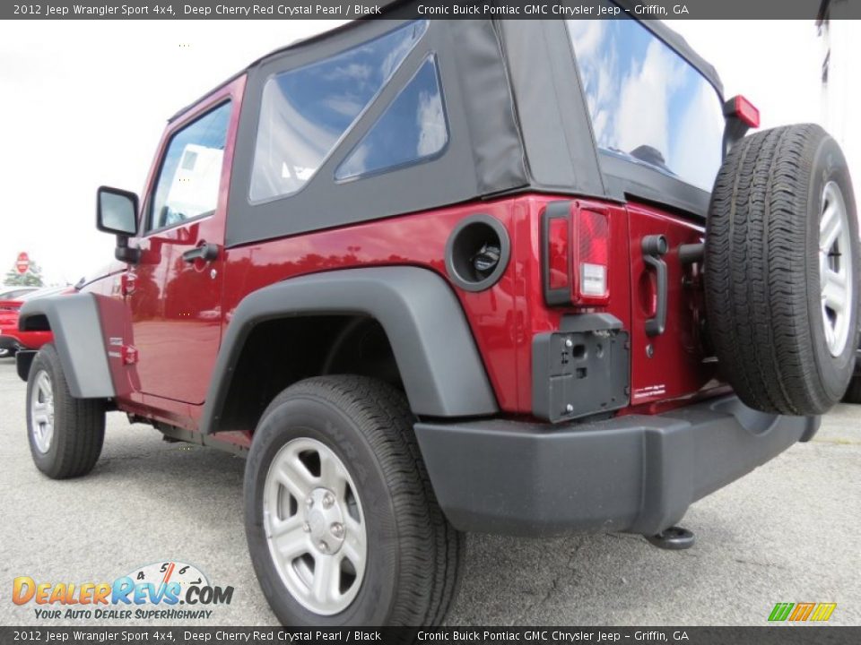 2012 Jeep Wrangler Sport 4x4 Deep Cherry Red Crystal Pearl / Black Photo #5