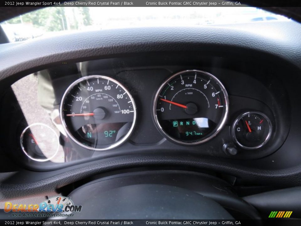2012 Jeep Wrangler Sport 4x4 Deep Cherry Red Crystal Pearl / Black Photo #18