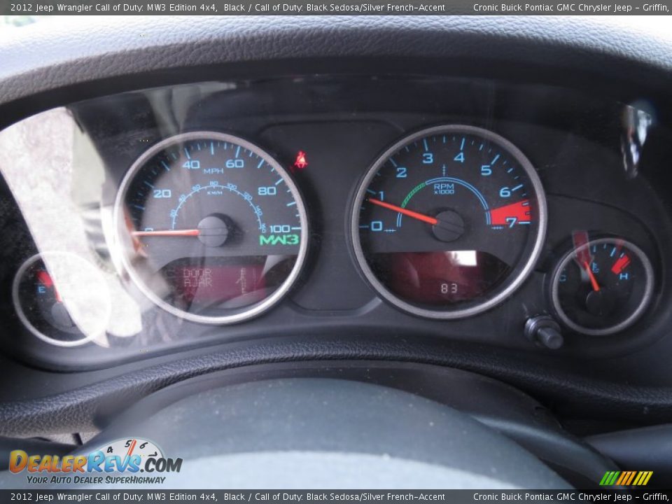 2012 Jeep Wrangler Call of Duty: MW3 Edition 4x4 Gauges Photo #17