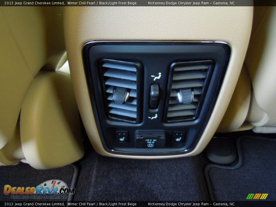 2013 Jeep Grand Cherokee Limited Winter Chill Pearl / Black/Light Frost Beige Photo #19