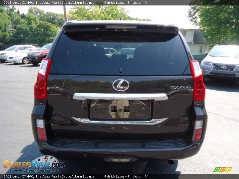 2013 Lexus GX 460 Fire Agate Pearl / Sepia/Auburn Bubinga Photo #3