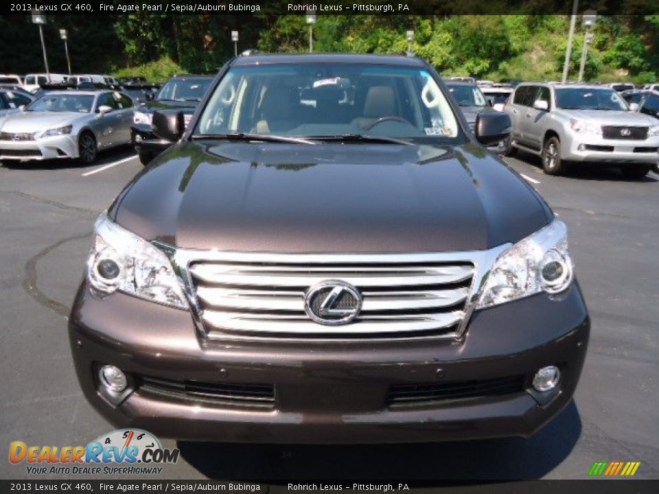 2013 Lexus GX 460 Fire Agate Pearl / Sepia/Auburn Bubinga Photo #7