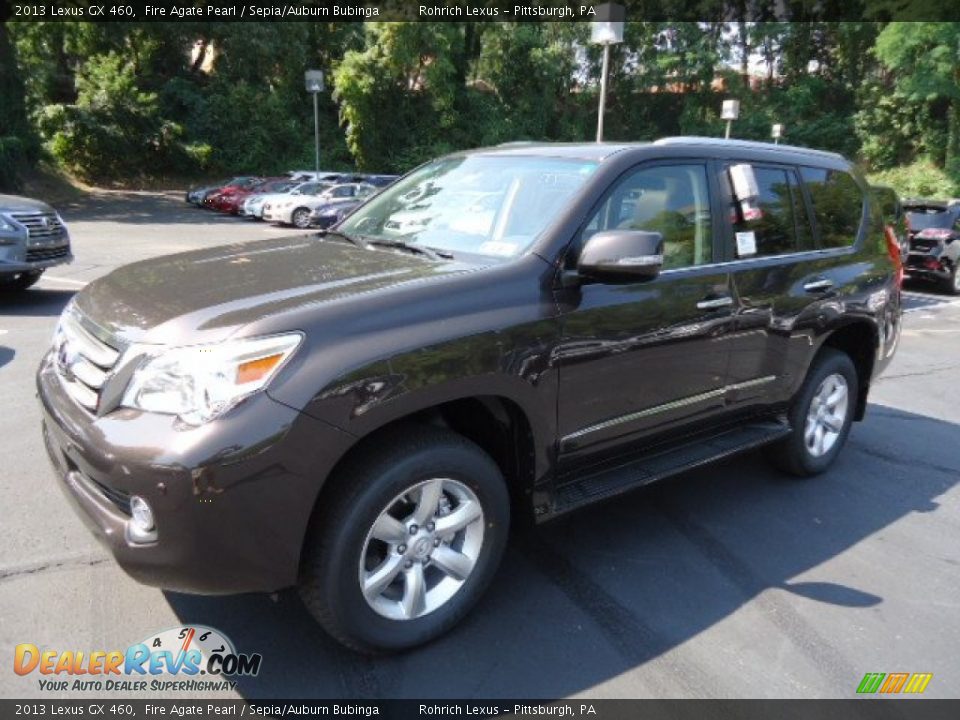 2013 Lexus GX 460 Fire Agate Pearl / Sepia/Auburn Bubinga Photo #8