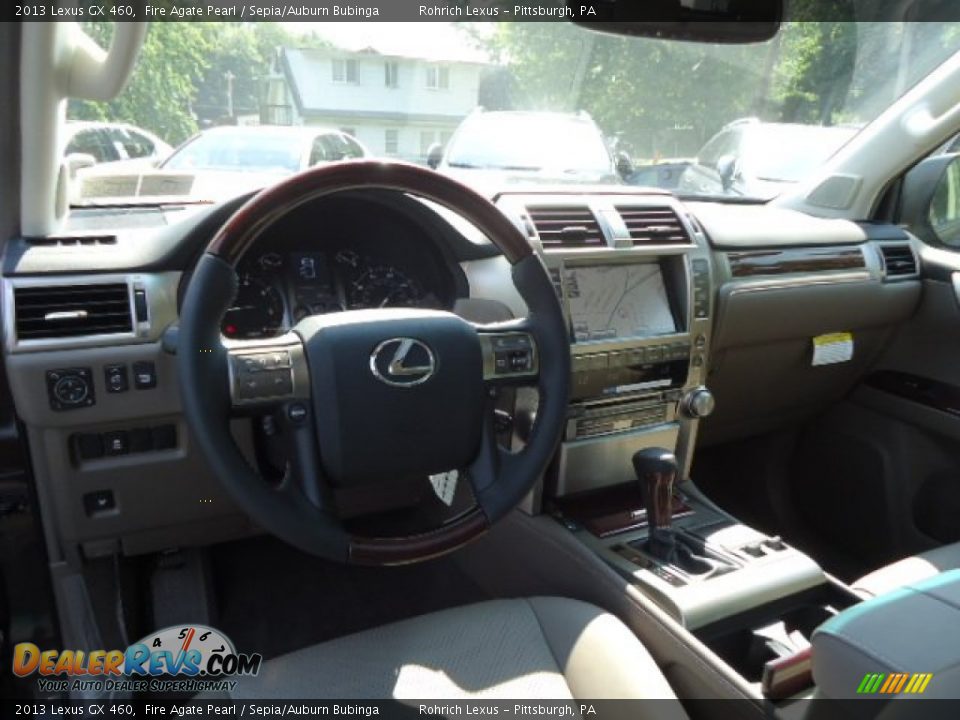 2013 Lexus GX 460 Fire Agate Pearl / Sepia/Auburn Bubinga Photo #12