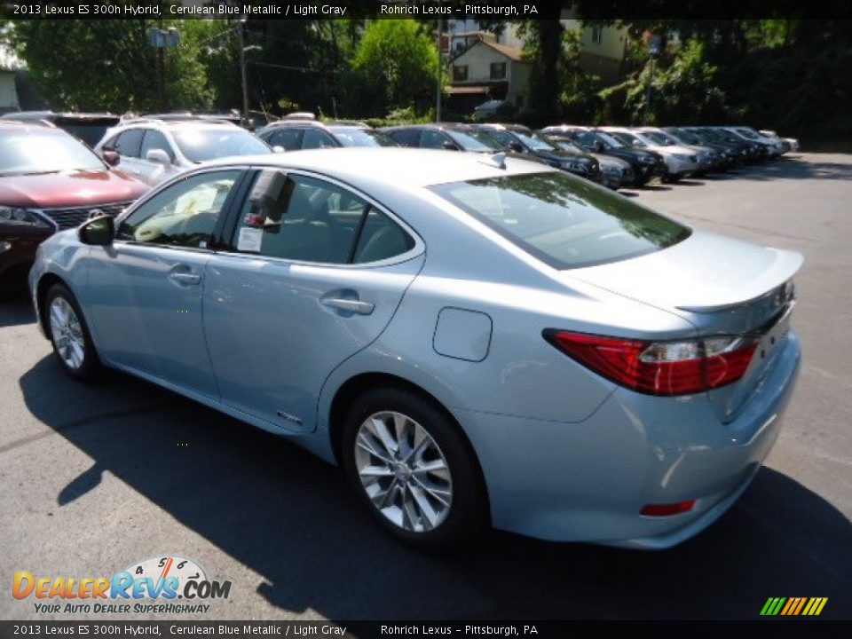 2013 Lexus ES 300h Hybrid Cerulean Blue Metallic / Light Gray Photo #2