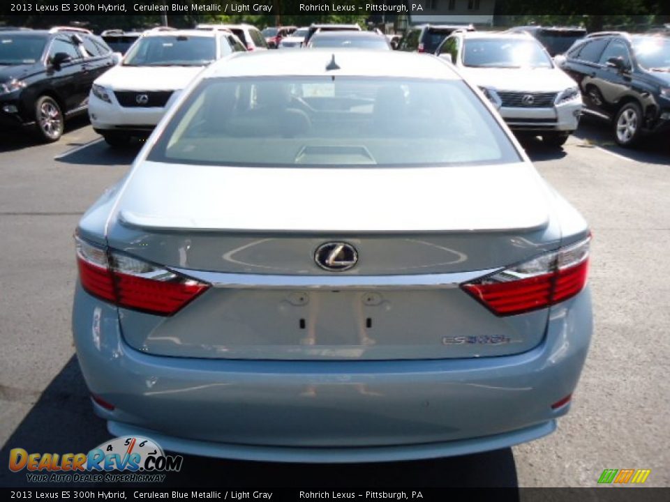 2013 Lexus ES 300h Hybrid Cerulean Blue Metallic / Light Gray Photo #3