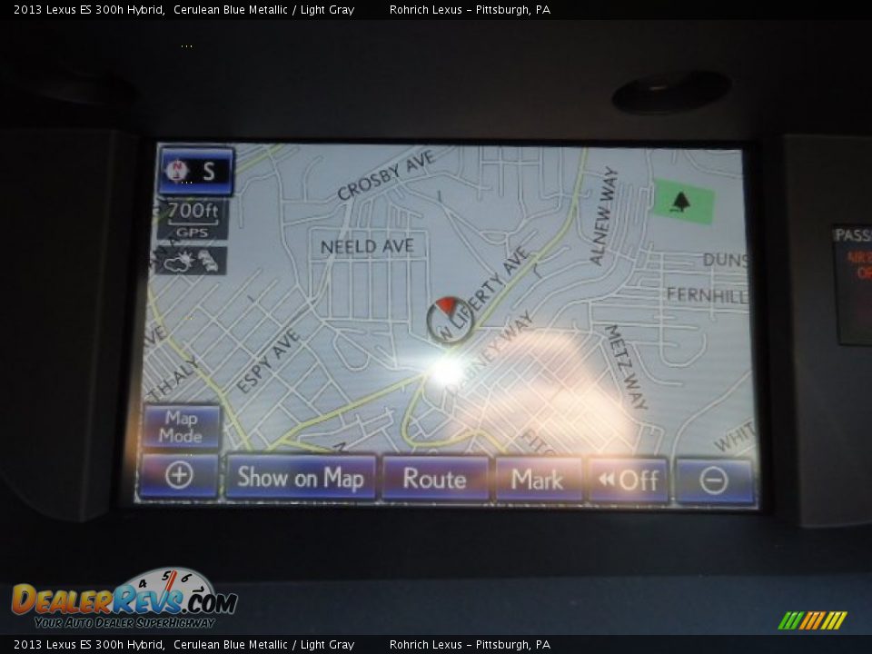 2013 Lexus ES 300h Hybrid Cerulean Blue Metallic / Light Gray Photo #17