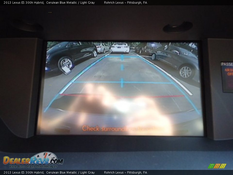 2013 Lexus ES 300h Hybrid Cerulean Blue Metallic / Light Gray Photo #18