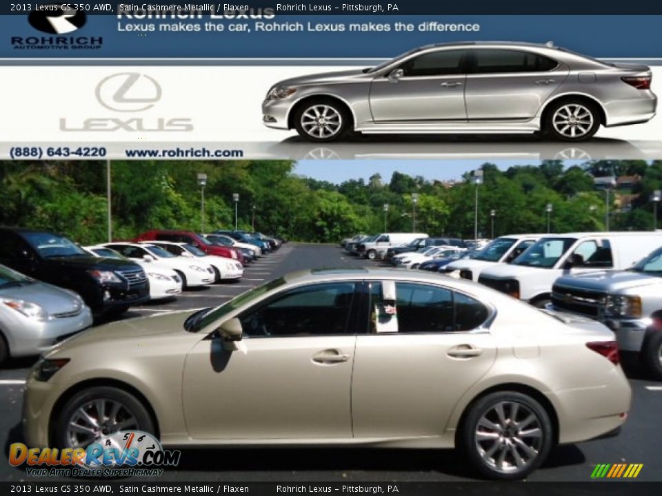 2013 Lexus GS 350 AWD Satin Cashmere Metallic / Flaxen Photo #1