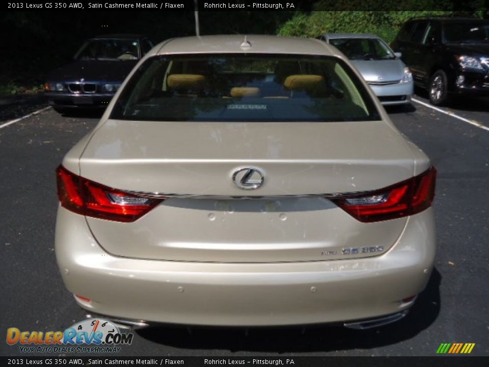 2013 Lexus GS 350 AWD Satin Cashmere Metallic / Flaxen Photo #3