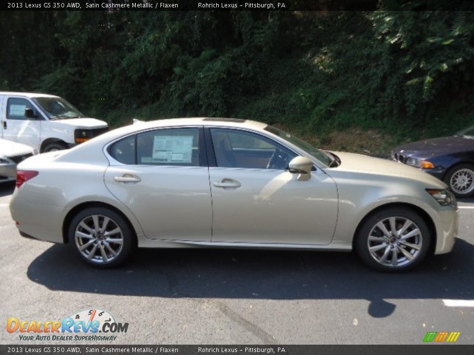 2013 Lexus GS 350 AWD Satin Cashmere Metallic / Flaxen Photo #5