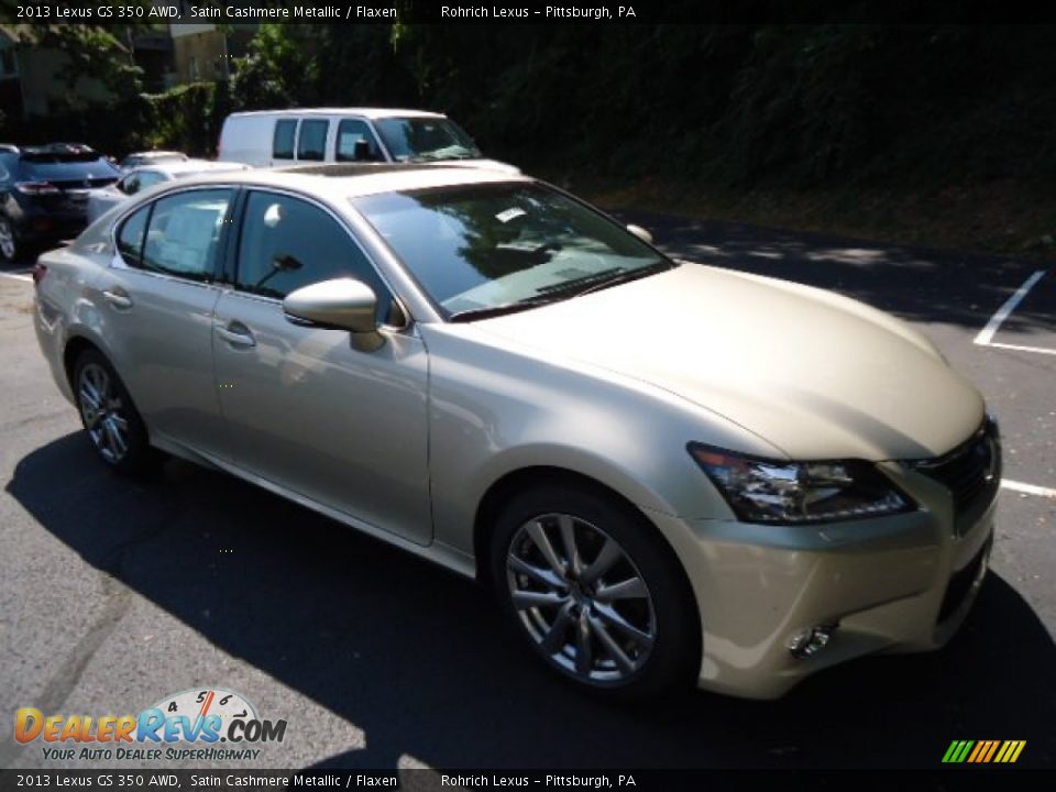 2013 Lexus GS 350 AWD Satin Cashmere Metallic / Flaxen Photo #6