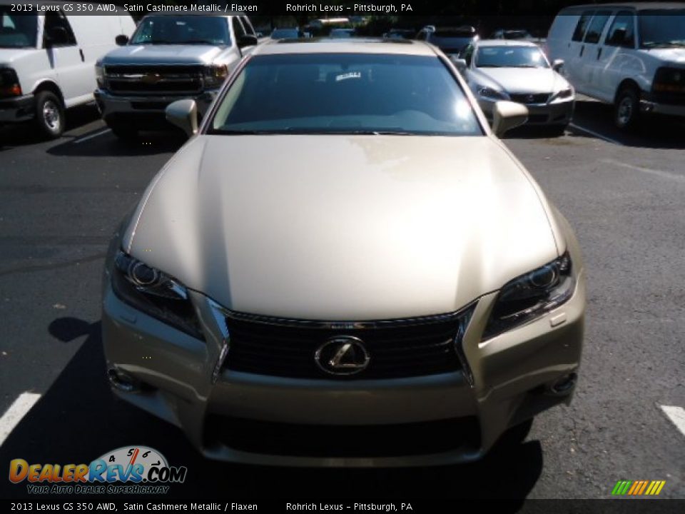 2013 Lexus GS 350 AWD Satin Cashmere Metallic / Flaxen Photo #7