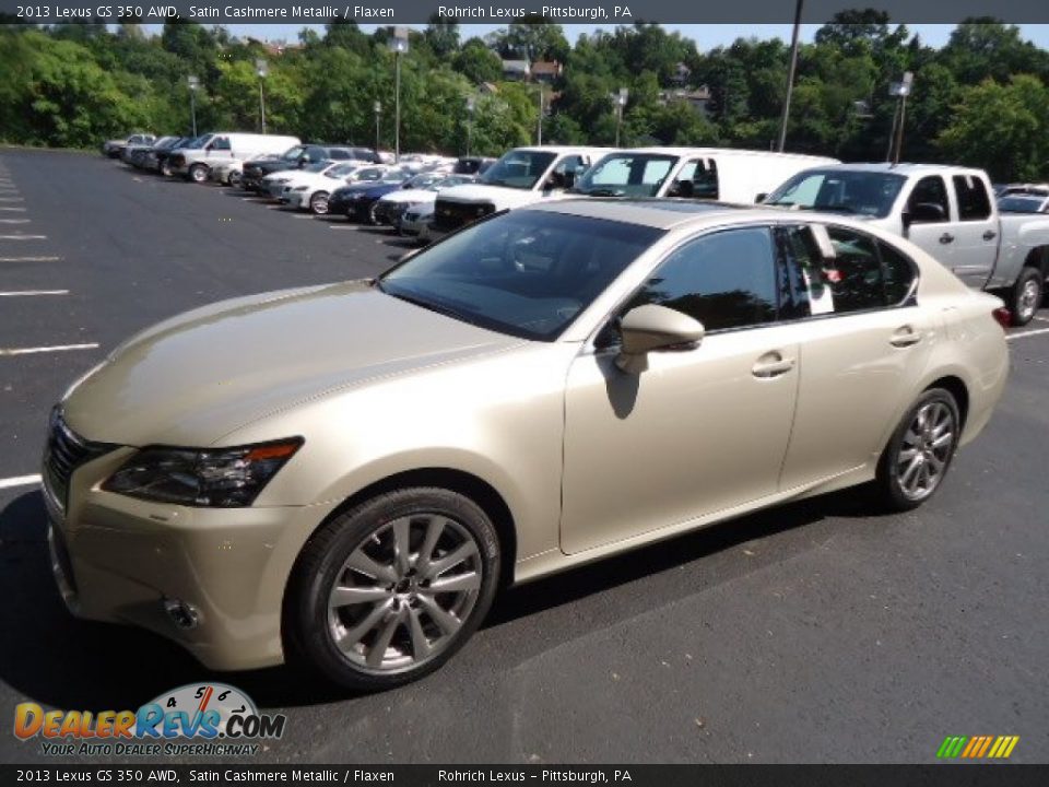 2013 Lexus GS 350 AWD Satin Cashmere Metallic / Flaxen Photo #8