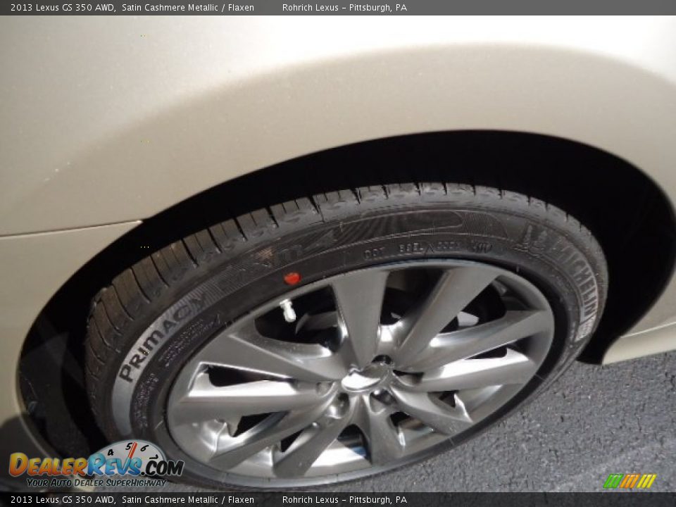 2013 Lexus GS 350 AWD Satin Cashmere Metallic / Flaxen Photo #9