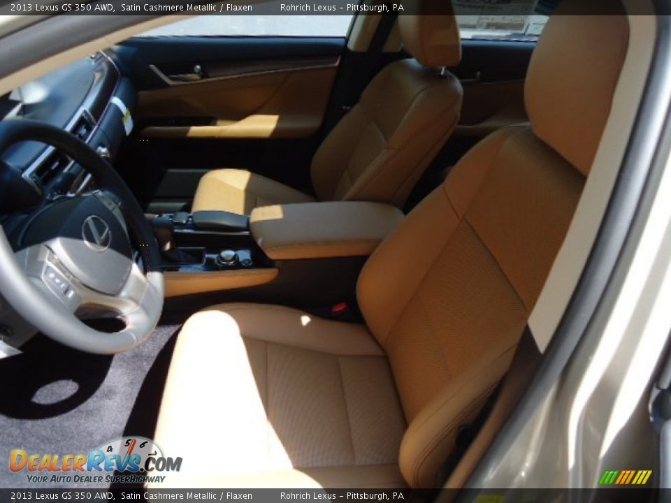 2013 Lexus GS 350 AWD Satin Cashmere Metallic / Flaxen Photo #10