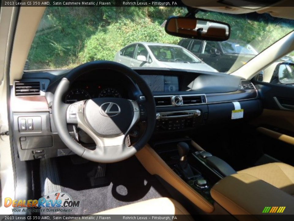 2013 Lexus GS 350 AWD Satin Cashmere Metallic / Flaxen Photo #12