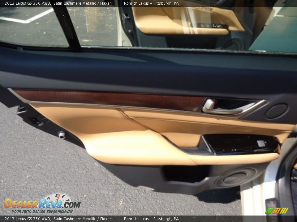 2013 Lexus GS 350 AWD Satin Cashmere Metallic / Flaxen Photo #13