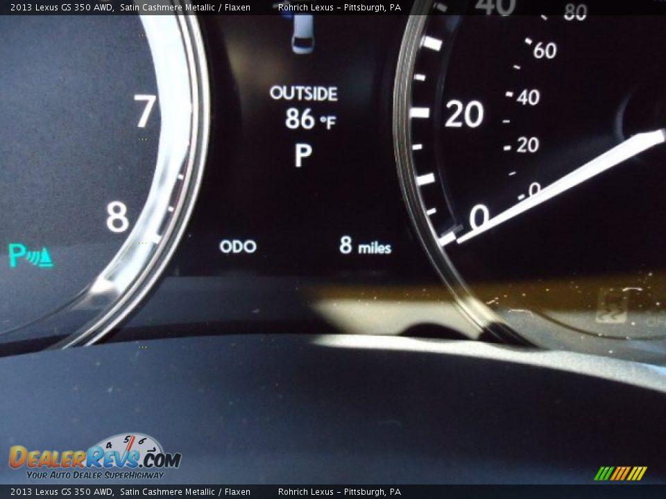 2013 Lexus GS 350 AWD Satin Cashmere Metallic / Flaxen Photo #20