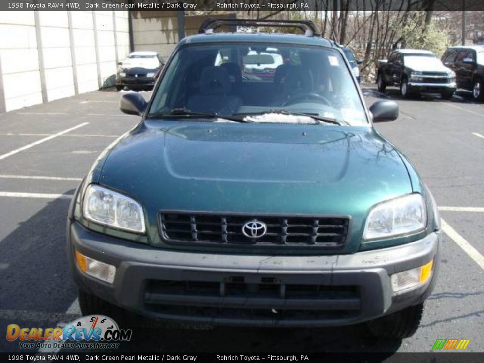 1998 Toyota RAV4 4WD Dark Green Pearl Metallic / Dark Gray Photo #7