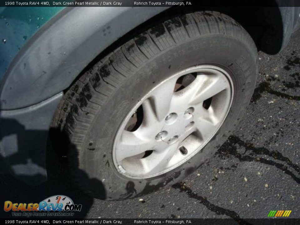 1998 Toyota RAV4 4WD Dark Green Pearl Metallic / Dark Gray Photo #9