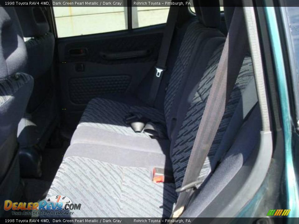 1998 Toyota RAV4 4WD Dark Green Pearl Metallic / Dark Gray Photo #11