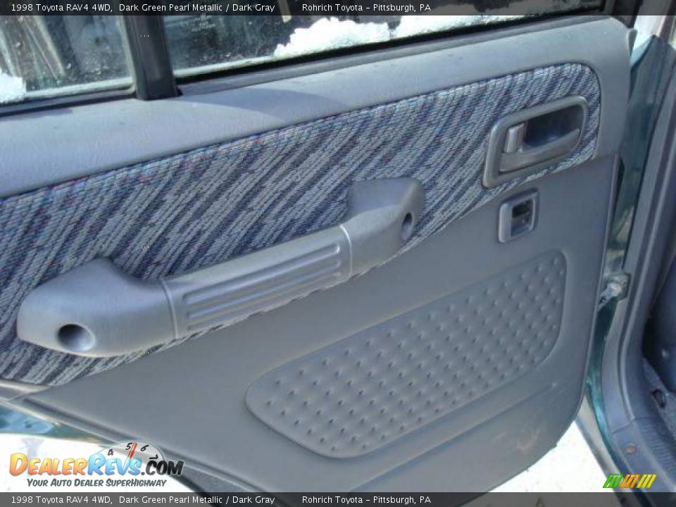 1998 Toyota RAV4 4WD Dark Green Pearl Metallic / Dark Gray Photo #13
