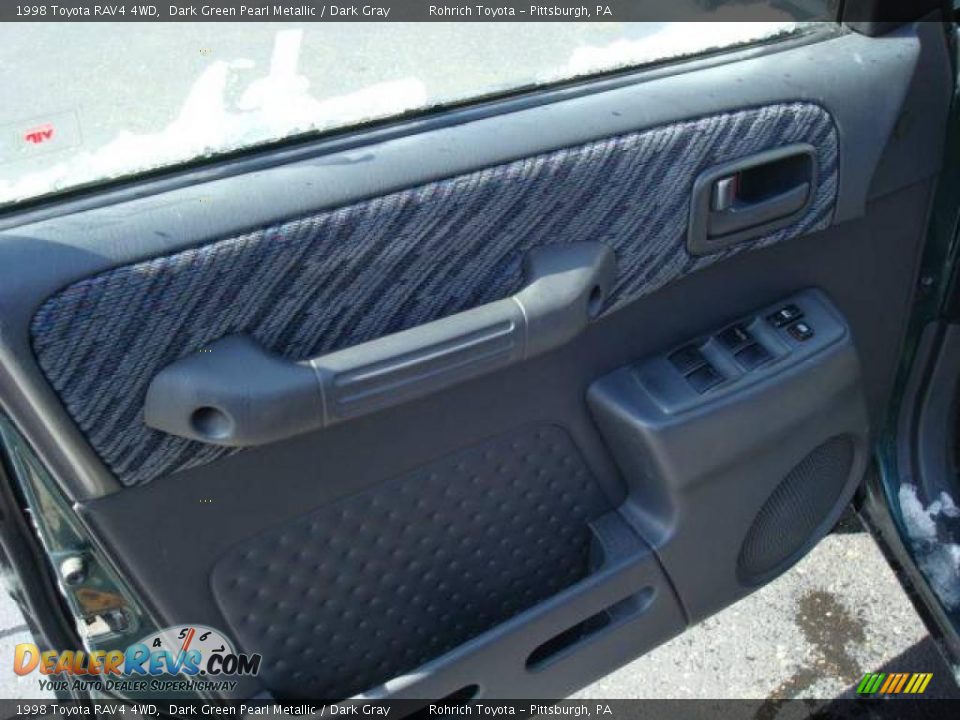 1998 Toyota RAV4 4WD Dark Green Pearl Metallic / Dark Gray Photo #14