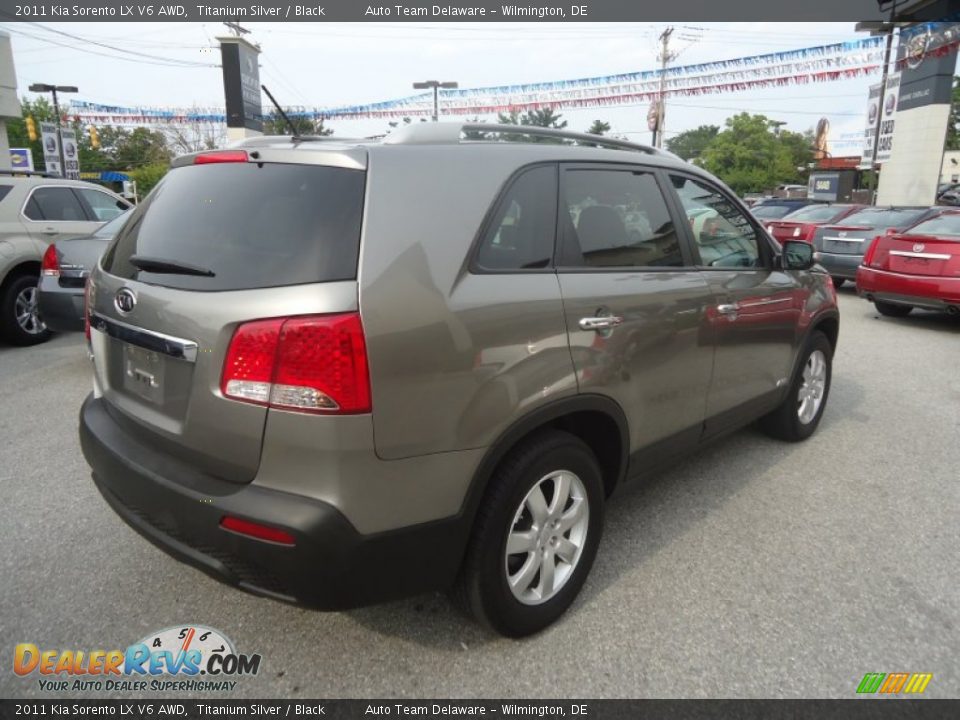 2011 Kia Sorento LX V6 AWD Titanium Silver / Black Photo #7