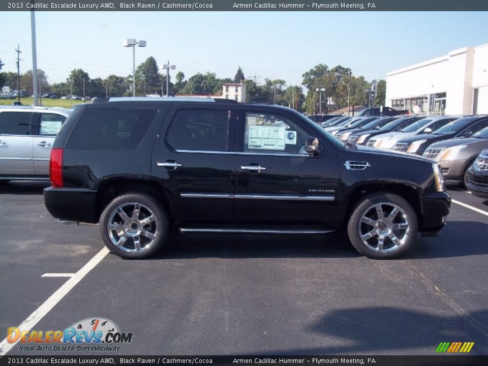 2013 Cadillac Escalade Luxury AWD Black Raven / Cashmere/Cocoa Photo #4
