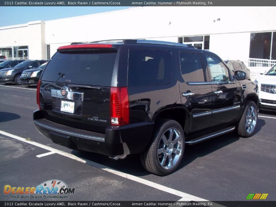 2013 Cadillac Escalade Luxury AWD Black Raven / Cashmere/Cocoa Photo #5
